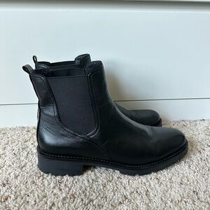 Sam Edelman Black Leather Chelsea Ankle Boots